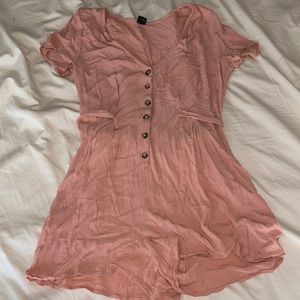 Light pink shorts romper